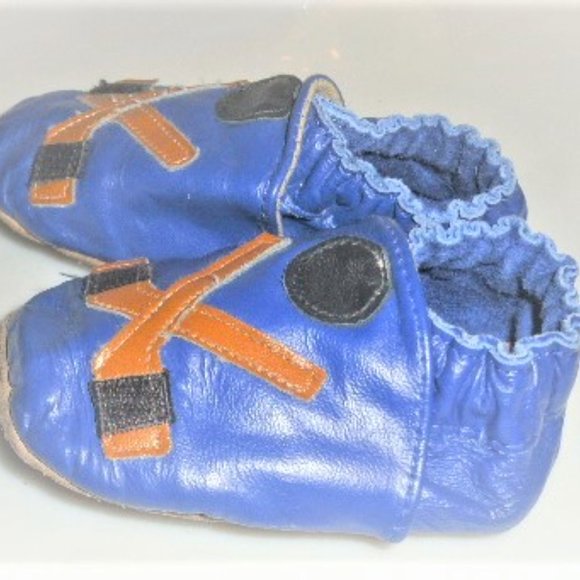 Robeez BABY BOOTIES Size 6-12 Months NHL Baby Slippers HOCKEY Stick Hockey Net - Picture 5 of 6